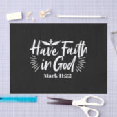 Religiöse Kunst: Glauben an Gottes Schriftendesign Seidenpapier (Handwerk)