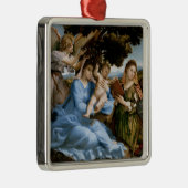 Religiöse Kunstschmuck Silbernes Ornament (Rechts)
