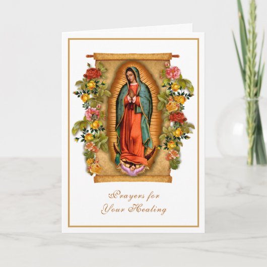 Religiöse Lady of Guadalupe für die Heilkarte Karte (Vorderseite)