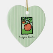 Religiöse Lehrerin danke Ihnen, Apple Keramik Ornament (Rechts)