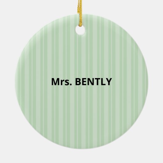 Religiöse Lehrerin danke Ihnen, Apple Keramik Ornament (Hinten)