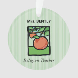 Religiöse Lehrerin danke Ihnen, Apple Ornament