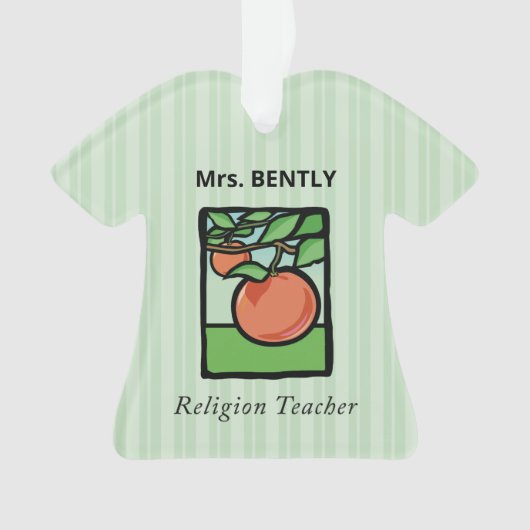 Religiöse Lehrerin danke Ihnen, Apple Ornament (Vorderseite)