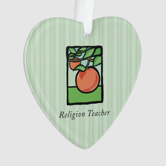 Religiöse Lehrerin danke Ihnen, Apple Ornament (Vorderseite)