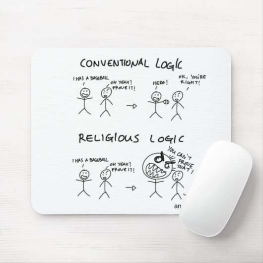 Religiöse Logik Mousepad (Mit Mouse)