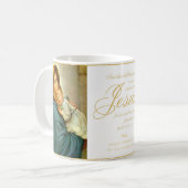 Religiöse Madonna & Child Katholische Weihnachtsge Kaffeetasse (Vorderseite Links)