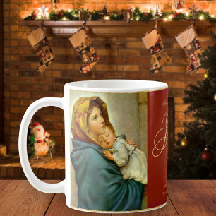 Religiöse Madonna & Child Katholische Weihnachtsge Kaffeetasse