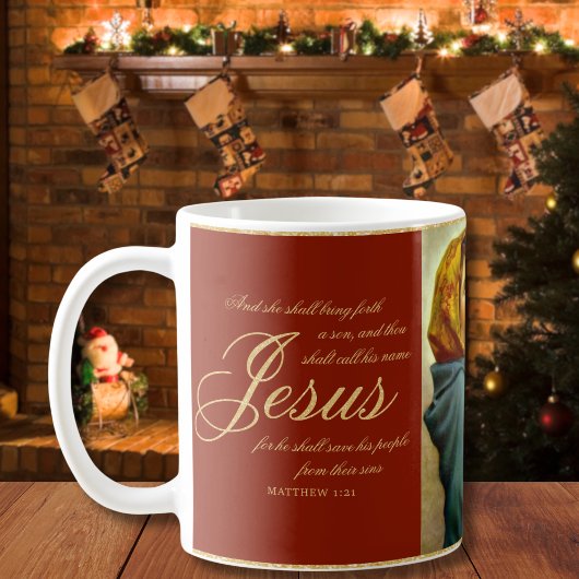 Religiöse Madonna & Child Katholische Weihnachtsge Kaffeetasse