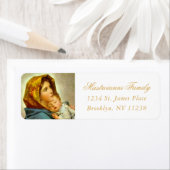 Religiöse Madonna & Kind Weihnachtsanschrift (Insitu)