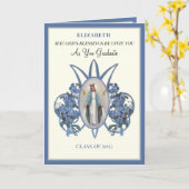 Religiöse Mary Floral Abschluss Katholik Karte (Gelbe Blume)