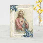 Religiöse Mütter Tag Heiliges Herz Jesu Karte (Gelbe Blume)