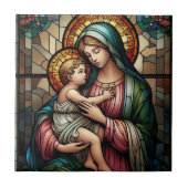 Religiöse Mutter und Kind Fliese (Vorderseite)