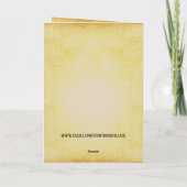 Religiöse Note Card, Goldenes Pergament Karte (Rückseite)