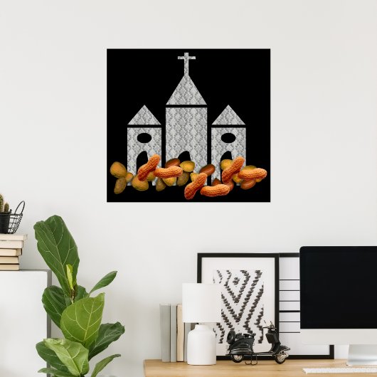 Religiöse Nuts Poster (Heimbüro)