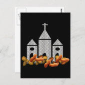 Religiöse Nuts Postkarte (Vorne/Hinten)