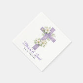 Religiöse Oster-Segen Muttertags-Kreuz  Serviette (Ecke)