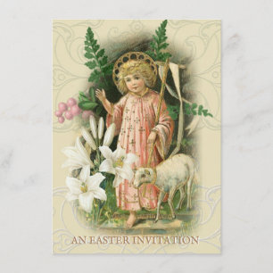 Religiöse Osterfrühling Pascha Brunch-Feier Einladung