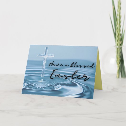 Religiöse Osterkarte Dankeskarte (Vorderseite)