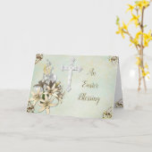 Religiöse Osterkarte Karte (Gelbe Blume)