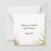 Religiöse Osterkarten - Gefühle der Freude Mitteilungskarte (Rückseite)