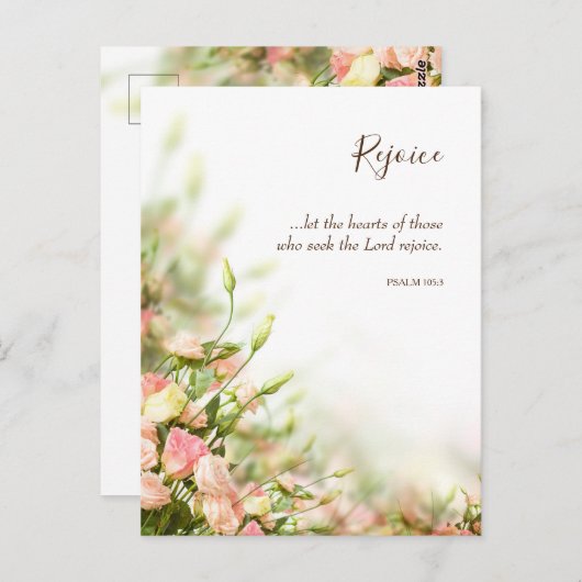 Religiöse Osterkarten - Gefühle der Freude Postkarte (Vorne/Hinten)