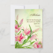 Religiöse Osterkarten - Linsen Alleluia (Vorderseite)