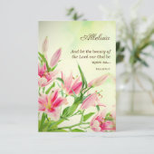 Religiöse Osterkarten - Linsen Alleluia (Stehend Vorderseite)