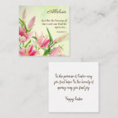 Religiöse Osterkarten - Linsen Alleluia Mitteilungskarte (Vorne/Hinten)