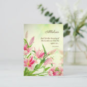 Religiöse Osterkarten - Linsen Alleluia Postkarte (Stehend Vorderseite)