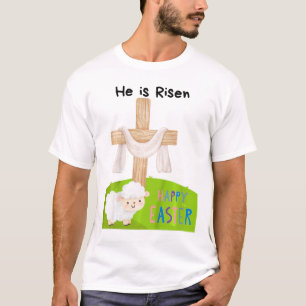 Religiöse Ostern für Kinder Kleinkind 'Er ist aufe T-Shirt