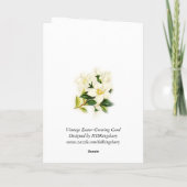 Religiöse Ostern-Karte Feiertagskarte (Rückseite)