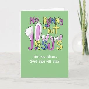 Religiöse Ostern-Karten - Kinder Osterhase Karte