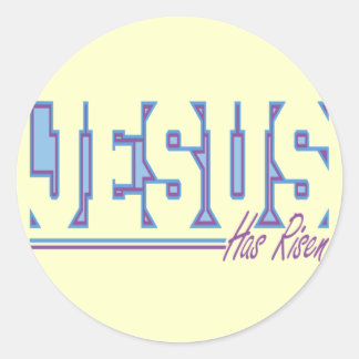 Religiöse Ostern-T-Shirts und Geschenke Runder Aufkleber