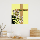 Religiöse Osterposter Print - Er ist Risen! Poster (Küche)