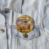 Religiöse Osterschaltfläche "Er ist Risen" Button (Beispiel)