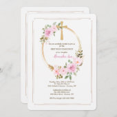 religiöse Ovaleinladung Einladung (Vorne/Hinten)