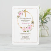 religiöse Ovaleinladung Einladung (Stehend Vorderseite)