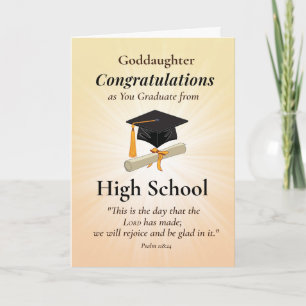 Religiöse Patentochter Absolventin Gratulation  Karte