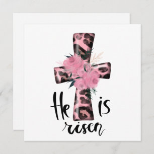 Religiöse Pink Girly Christliche Taufe Einladung