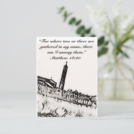 Religiöse Postkarte (Stehend Vorderseite)