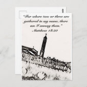 Religiöse Postkarte (Vorne/Hinten)