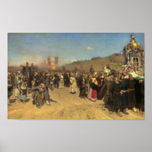 Religiöse Prozession in Kursk Poster