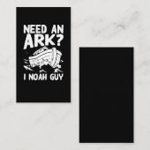 Religiöse Pun Christlich Noah Ark Visitenkarte (Vorne/Hinten)