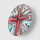 Religiöse QuerSternexplosion Runde Wanduhr (Winkel)