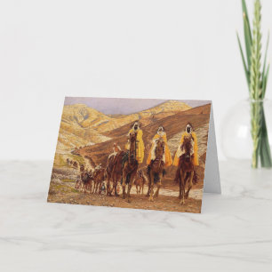 Religiöse Reise der Weihnachtskarten- der Weisen Feiertagskarte