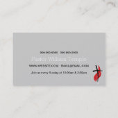 Religiöse Religion Christlicher Pastor Christentum Visitenkarte (Rückseite)