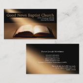 Religiöse Religion Christlicher Pastor Christentum Visitenkarte (Vorne/Hinten)