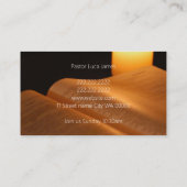 Religiöse Religion Christlicher Pastor Christentum Visitenkarte (Rückseite)