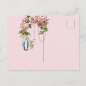 Religiöse Roses Rosary Jungfrau Mary Vintag Postkarte (Rückseite)