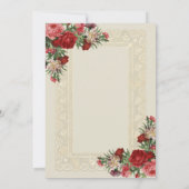 Religiöse Rote Rosen Heiliger Rosenkranz (Rückseite)